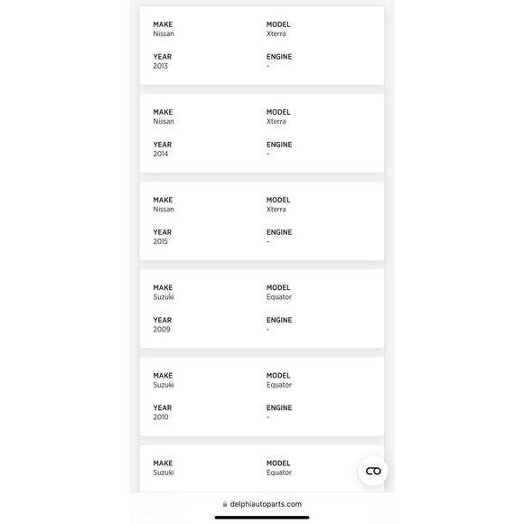 FG0886 Delphi Electric Fuel Pump Gas for Nissan Frontier Xterra Pathfinder 05-19 - Picture 10 of 12